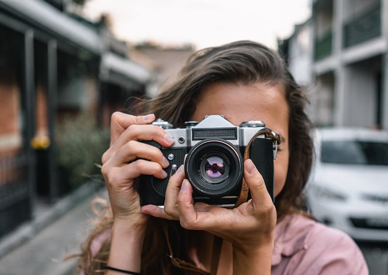 Photographers woman